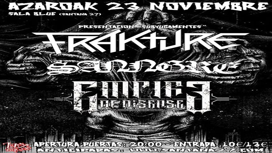 FRAKTURE + Sanngre + Empire of Disease  Imagen de portada