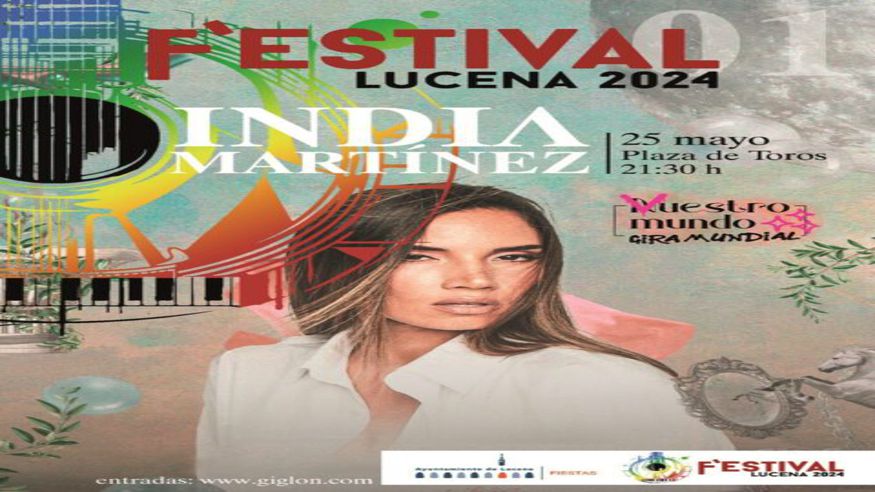 Música / Conciertos - Noche / Espectáculos - Pop, rock e indie -  India Martínez, primer concierto del nuevo ‘F’Estival Lucena 2024 - CORDOBA