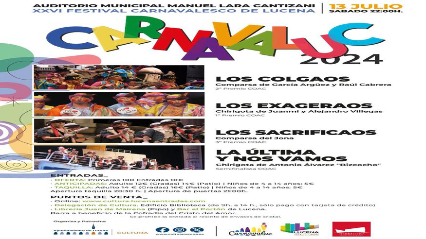 Fiestas patronales - Ferias / Fiestas - Fiestas populares -  CARNAVALUC 2024 - LUCENA