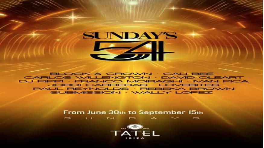 Discotecas - House, disco y techno - Música / Baile / Noche -  Sunday’s 54 - EIVISSA-IBIZA