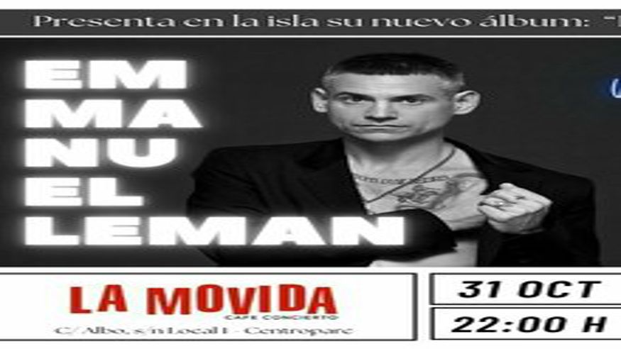 Música / Conciertos - Música / Baile / Noche - Pop, rock e indie -  EMMANUEL LEMAN - PALMA