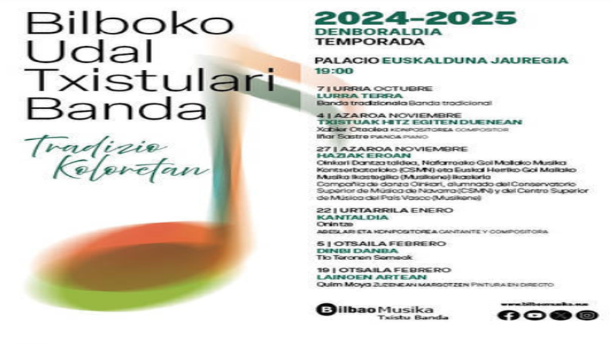 Otros cultura y arte - Música / Conciertos - Opera, zarzuela y clásica -  BILBOKO UDAL TXISTULARI BANDA 2024-2025 - BILBAO